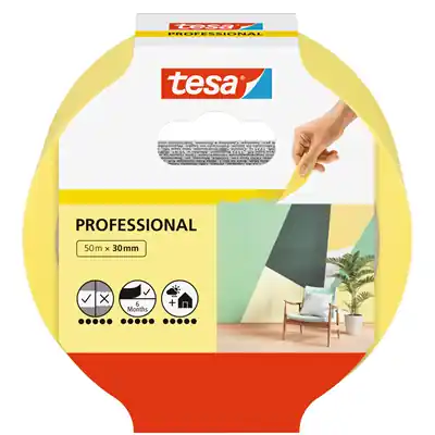 1067631 - TESA SCHILDERSTAPE PROFESSIONAL, 50 METER 30 MM