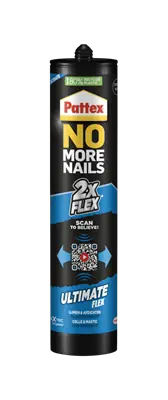 1070179 - PATTEX NO MORE NAILS ULTIMATE FLEX ZWART 390G