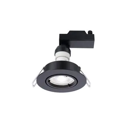 1067276 - SYLSPOT KIT ROND ZWART 345LM 3000K RICHTB. IP20