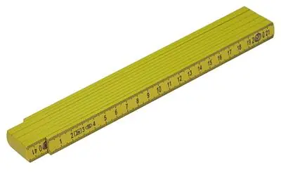 1010899 - ABS-KUNSTSTOF PLOOIMETER GEEL 2M