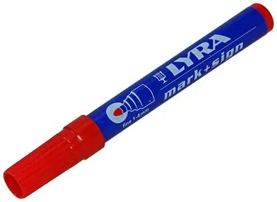 1010974 - ONUITWISB.STIFT FIJN ROOD LYRA 112
