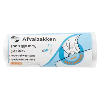 1063322 - VUILZAKKEN TRANSPAR. 25L 50ST