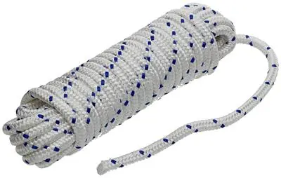 1006926 - PP GEVLOCHTEN WIT/BLAUW STRENG12MM 10M