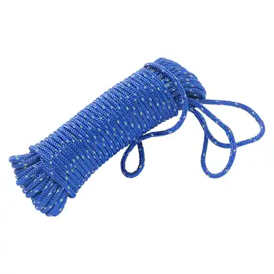 1072114 - PP GEVLOCHTEN TOUW BLAUW 4MM 15M REFLECTEREND