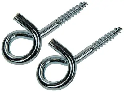 1006904 - MACK 2 KRULHAKEN 100MM VERZINKT