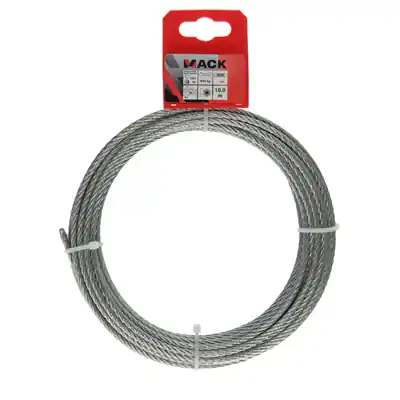 1015815 - VERZINKTE STAALKABEL 6X7 10M 4MM WLL 170 KG DIN EN 12385-4
