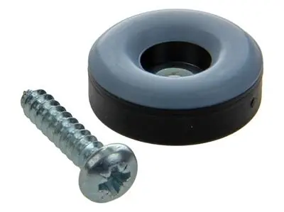 1047692 - GLIJ-STOELDOP MET SCHROEF GRIJS Ø 22 MM 4 ST/PCS