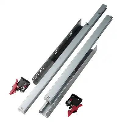 1071211 - 2 KOGELLADEGELEIDERS CLIP VOL. UITTREKBAAR SOFT CL. 50CM