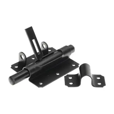 1069135 - HANGSLOTGRENDEL ZWART 100 MM
