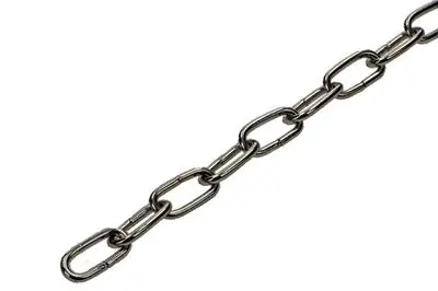 1006933 - KOEKOEKSKETTING VERNIKKELD Ø 1,1MM L 7MM 2M