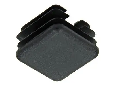 1047728 - INSTEEKDOP KUNSTSSTOF ZWART 20 X 20 MM 4 ST/PCS
