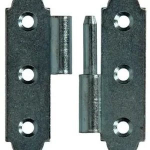 1013256 - 2 SPAANSE PAUMELLEN RECHTS VERZINKT H 60 x B 40 mm