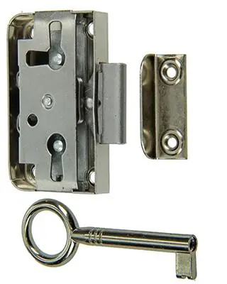 1015912 - 1 OPLEGMEUBELSLOT VERNIKKELD 15MM