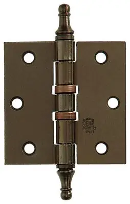 1019139 - 3 SCHARNIEREN MET KOGELLAGER VERBRONSD VAASKNOP 76X76mm