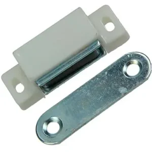 1015813 - 2 MAGNEETSLOTEN, LICHT MODEL, KUNSTSTOF WIT