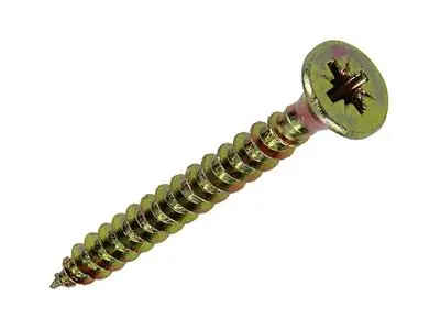 1020114 - SPAANPLAATSCHROEF VZ KOP GEEL VZ 200 ST 5,0 X 45 MM