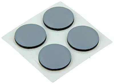 1047743 - SUPER GLIJPASTILLE ZELFKLEVENDGRIJS Ø 17 MM 16 ST/PCS