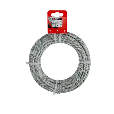 1015817 - VERZINKTE STAALKABEL 6X19 10M 6MM WLL 350 KG DIN EN 12385-4