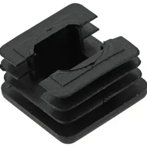1047738 - INSTEEKDOP KUNSTSSTOF ZWART 25 X 25 MM 4 ST/PCS