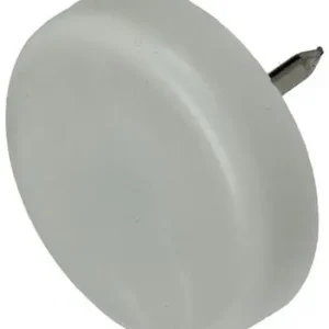 1047725 - STOELGLIJDER NAGEL KUNSTSTOF WIT Ø 25 MM 8 ST/PCS