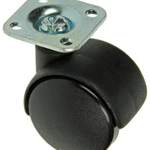 1014391 - DUBBEL ROL ZWART M PLAAT 35MM