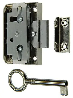1015913 - 1 OPLEGMEUBELSLOT VERNIKKELD 20MM