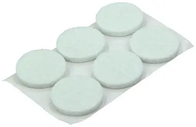 1047702 - VILTPASTILLE ZELFKLEVEND WIT Ø 19 MM 18 ST/PCS