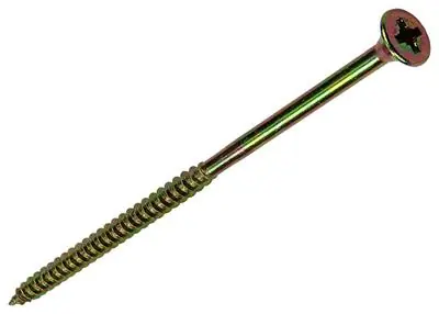 1006986 - SPAANPLAATSCHROEF VZ KOP GEELVERZINKT 50ST 6 X 130MM