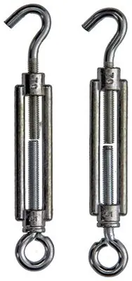 1008459 - MACK 2 SPANNERS OOG + HAAK M5 X 70MM VERZINKT