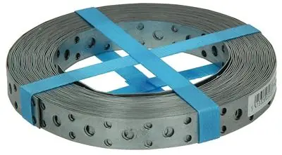 1003135 - GEPERFOREERD BANDIJZER, VERZINKT 17MMX0.8MMX10M