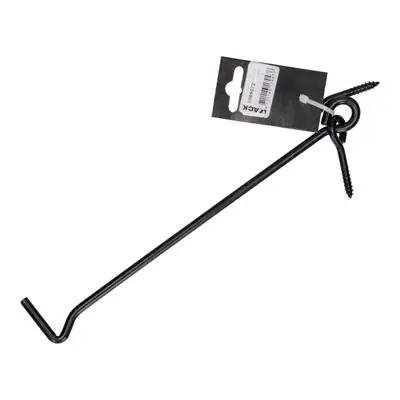 1069072 - WINDHAAK ZWART + LOS OOG L = 250 MM