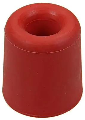 1047653 - DEURSTOP RUBBER + SCHROEF ROOD 30 X 35 MM 2 ST/PCS