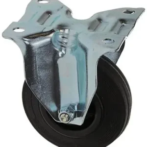 1049124 - VAST WIEL BEVESTIGINGSPLAAT RUBBER MET NYLON VELG 100MM