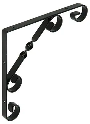 1014757 - RUSTIEKE GEDRAAIDE KONZOOL ZWART 200X200X13MM