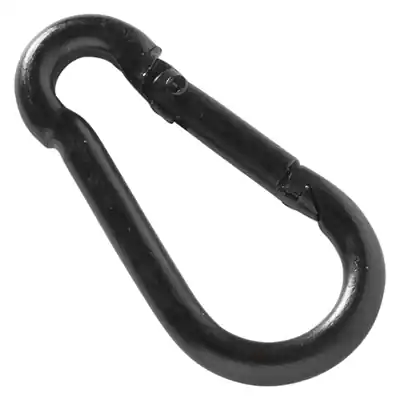 1072146 - MACK 1 KARABIJNHAAK + VEER 6 X 60MM ZWART
