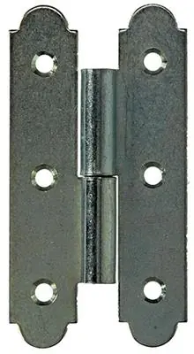 1013260 - 2 SPAANSE PAUMELLEN LINKS VERZINKT H 90 x B 50 mm
