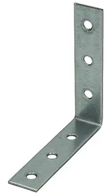 1013760 - 20 GEPLOOIDE WINKELHAKEN VERZINKT 85X85X20MM