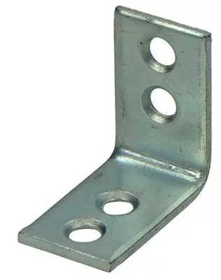1013755 - 20 GEPLOOIDE WINKELHAKEN VERZINKT 25X25X15MM