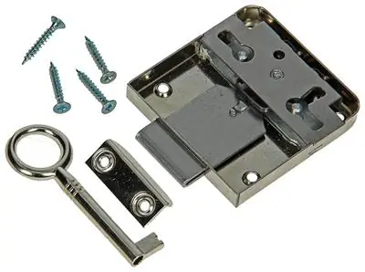 1013607 - 1 OPLEGMEUBELSLOT VERNIKKELD 40MM