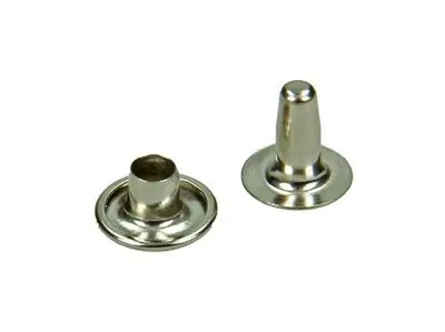 1019723 - KLINKNAGEL MESSING VERNIKKELD 6 ST 4,2 X 10 MM