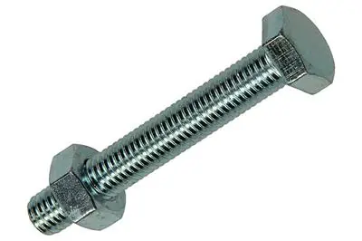 1017624 - TAPBOUT + MOER STAAL VERZINKT 2 ST M10 X 70 MM