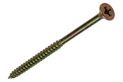 1017267 - SPAANPLAATSCHROEF VZ KOP GEELVERZ. 4 ST 6,0 X 100 MM