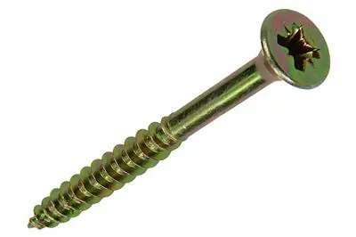 1017995 - SPAANPLAATSCHROEF VZ KOP GEELVERZ. 12ST 6,0 X 70 MM