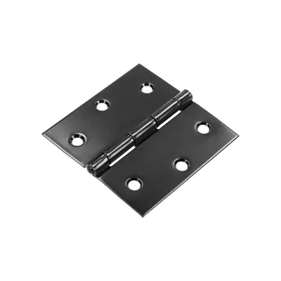 1071168 - 2 VIERKANTE SCHARNIEREN ZWART H 70 X B 70 MM