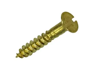1019646 - HOUTSCHROEF VERZONKEN KOP MESSING 11ST 2,5 X 16 MM