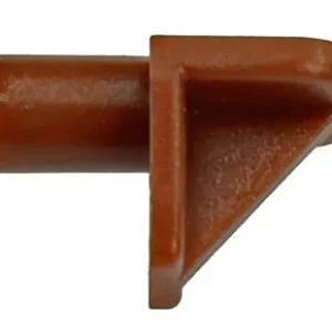 1015840 - 20 PLANKDRAGERS KUNSTSTOF BRUIN Ø 5 mm