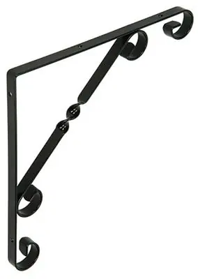1014758 - RUSTIEKE GEDRAAIDE KONZOOL ZWART 250X250X13MM