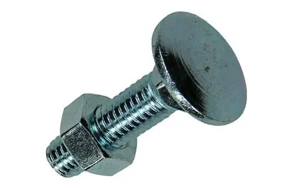 1017579 - HOUTBOUT + MOER STAAL VERZINKT6 ST M8 X 30 MM