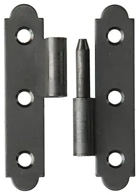 1013706 - 2 SPAANSE PAUMELLEN RECHTS INOX H 80 - B 45 mm