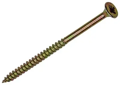 1017239 - SPAANPLAATSCHROEF VZ KOP GEELVERZ.10 ST 4,0 X 70 MM